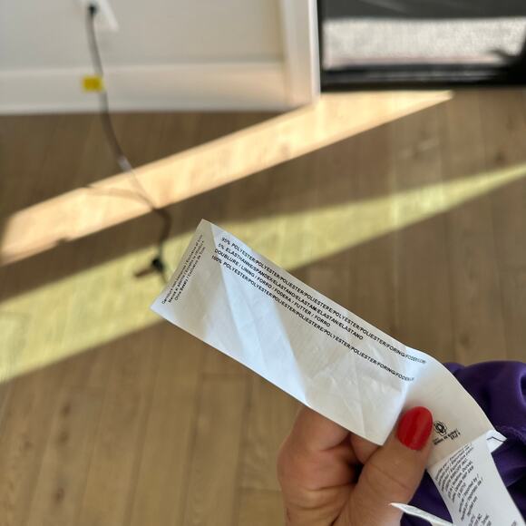 Joseph Ribkoff Cinch Side Draped Back Sleeveless Dress Purple 6 - Picture 8 of 8